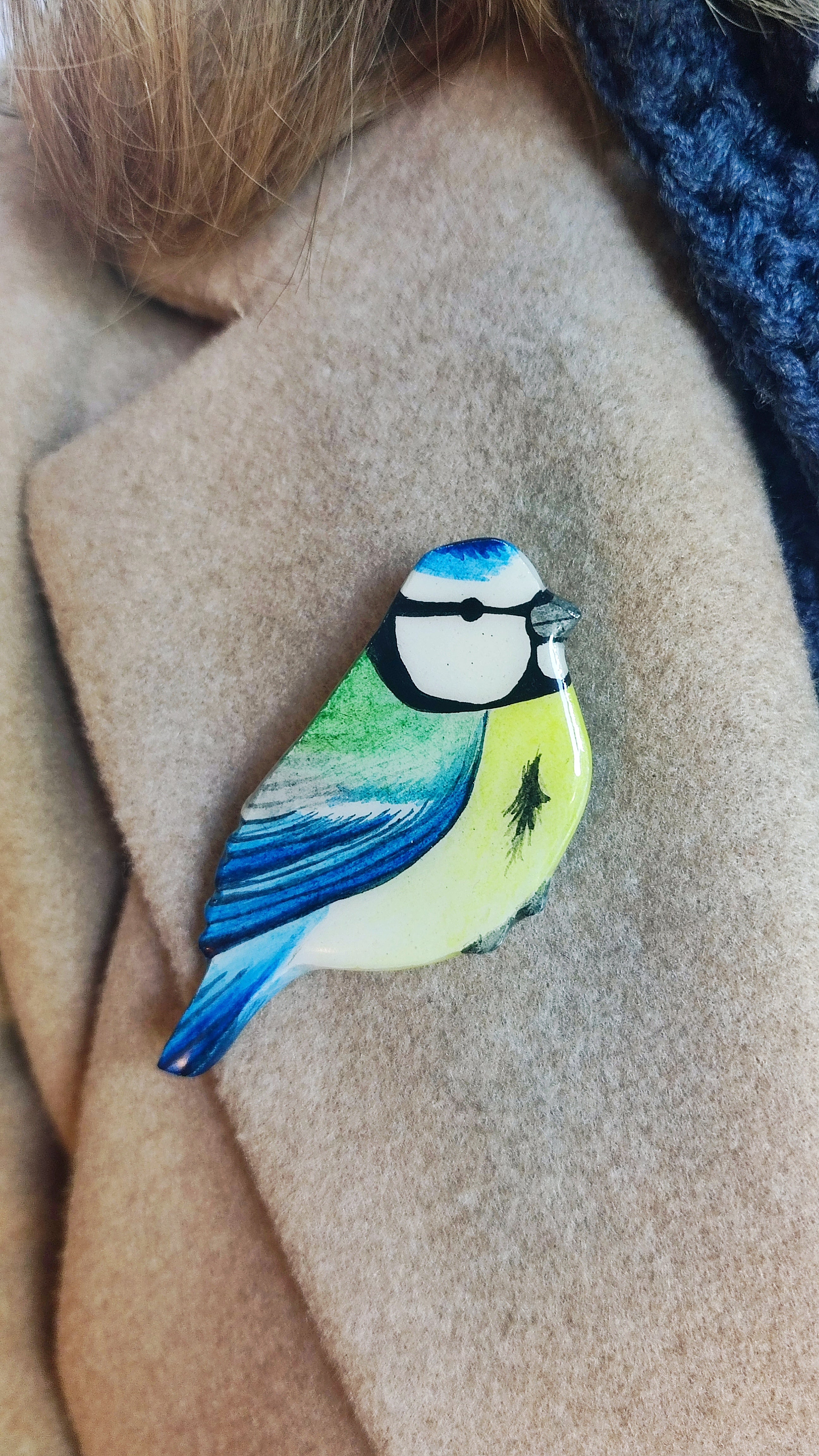 Broche Petite Bleue