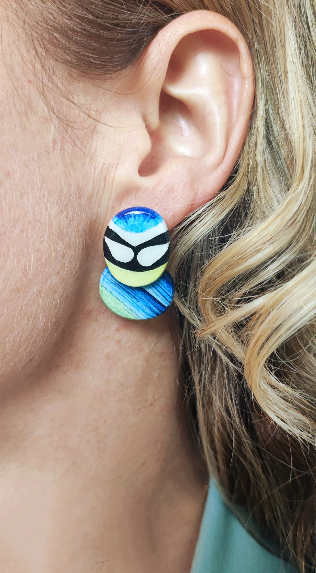 Boucles Cyan (petit format)