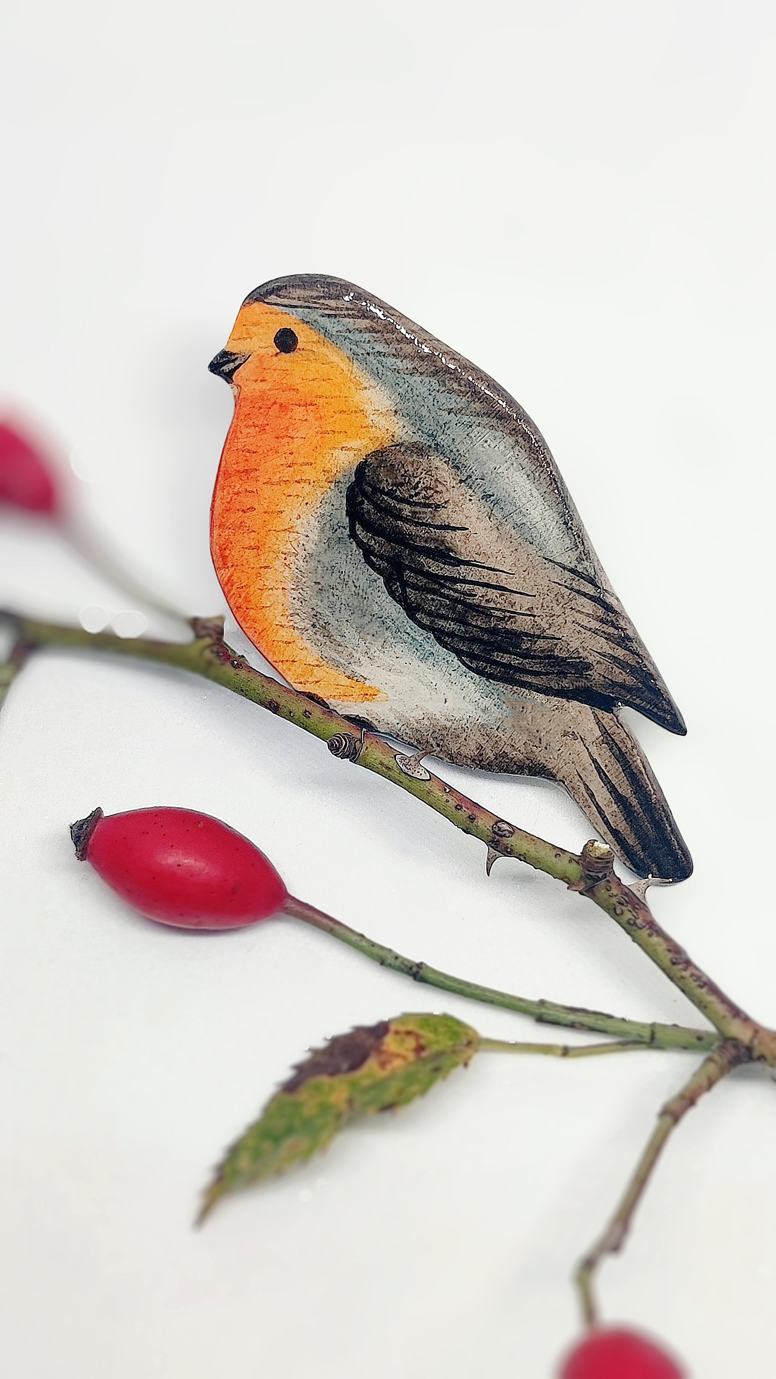 Broche Robin