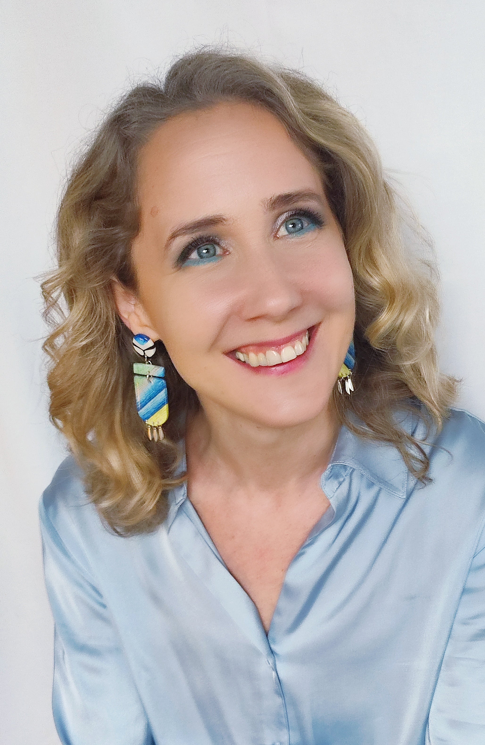 Boucles Cyan (grand format)